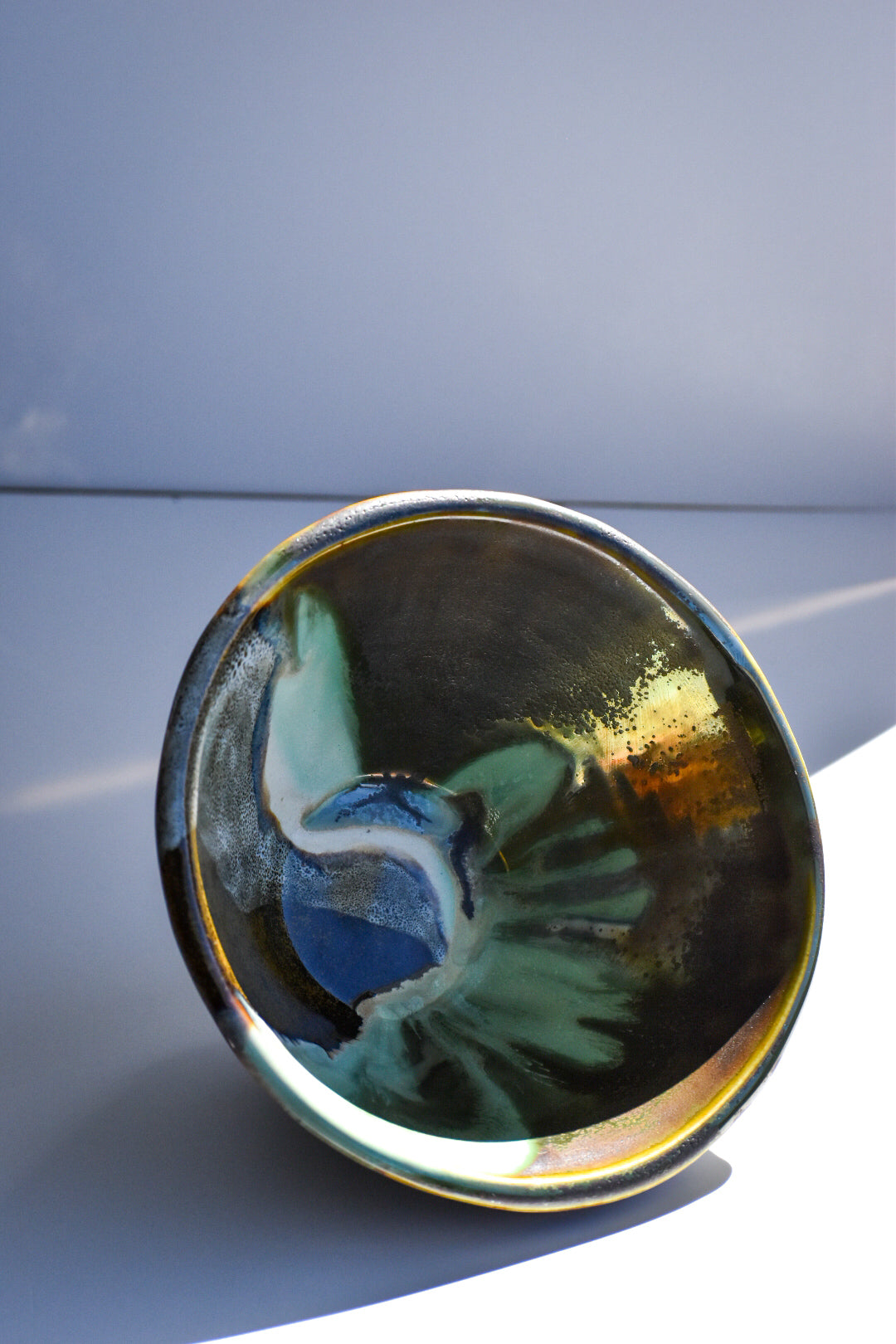Metallic chrome glaze variation